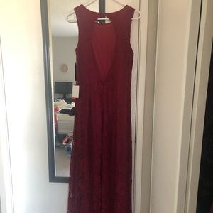 Red sleek lace dress - BRAND NEW